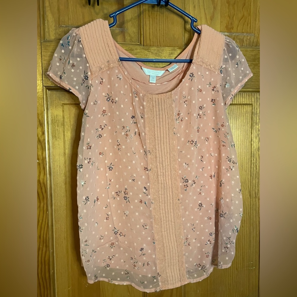 Pretty peachy pink blouse
